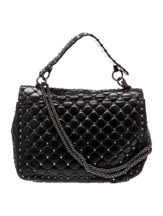 Valentino Quilted Top Handle Bag