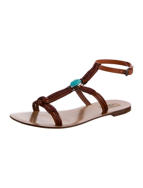 Valentino Leather Gladiator Sandals