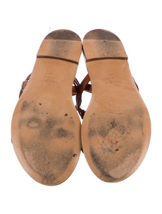 Valentino Leather Gladiator Sandals