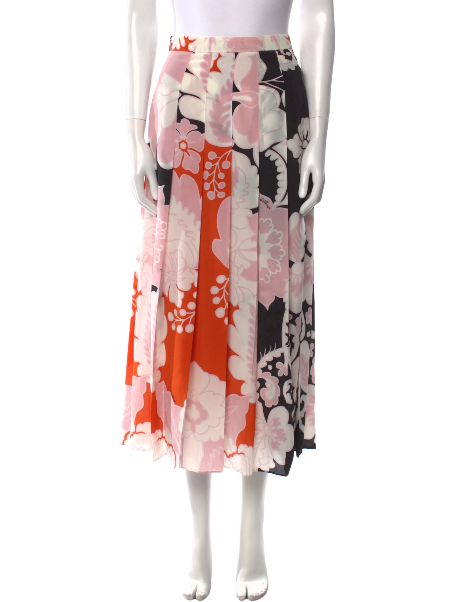 Valentino Silk Midi Length Skirt