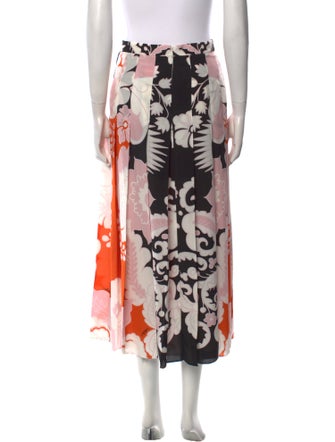 Valentino Silk Midi Length Skirt