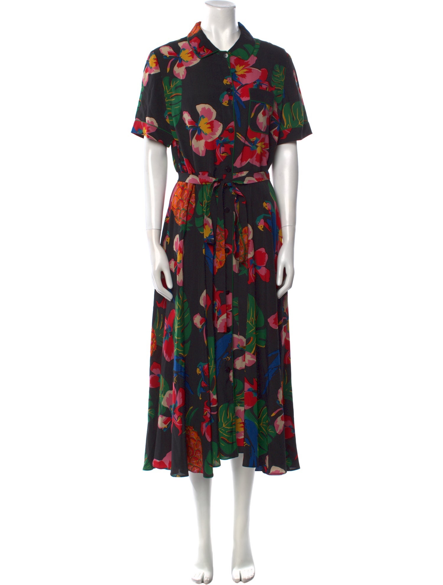 Valentino Silk Midi Length Dress