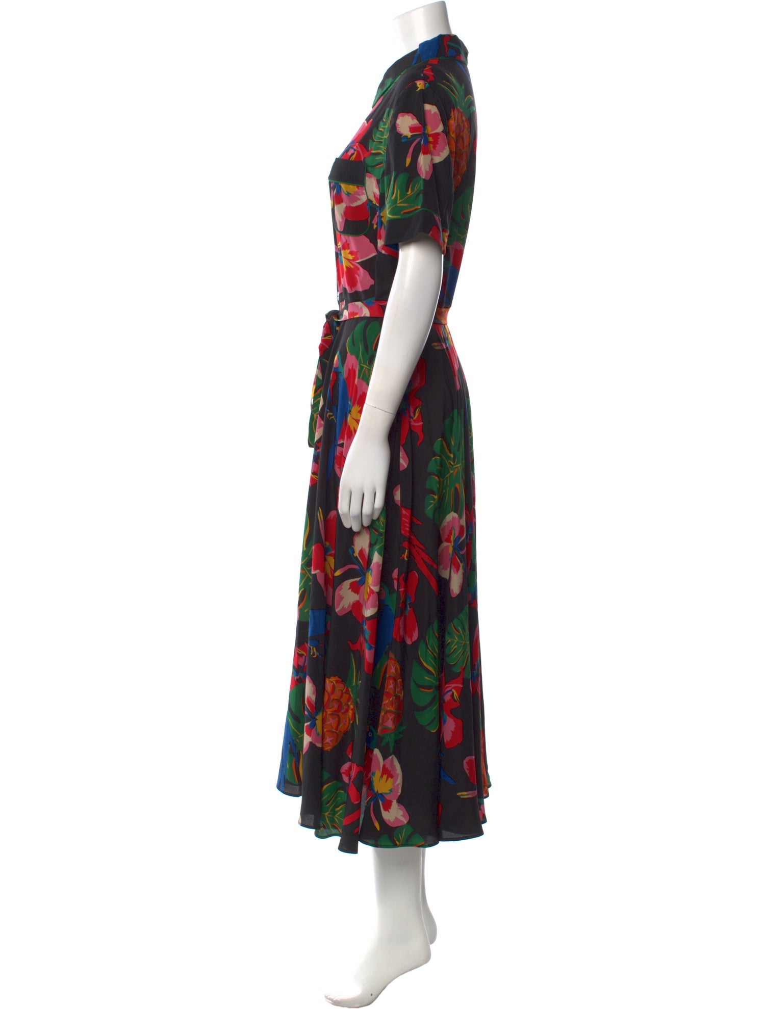 Valentino Silk Midi Length Dress