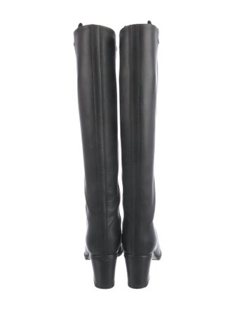 Valentino Rockstud Accents Leather Riding Boots