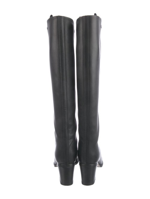 Valentino Rockstud Accents Leather Riding Boots