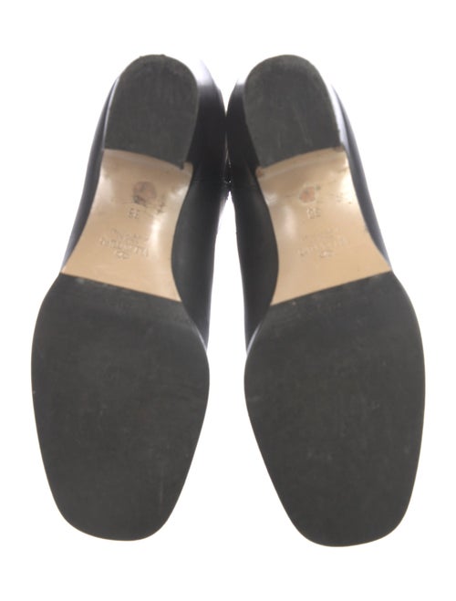 Valentino Rockstud Accents Leather Riding Boots