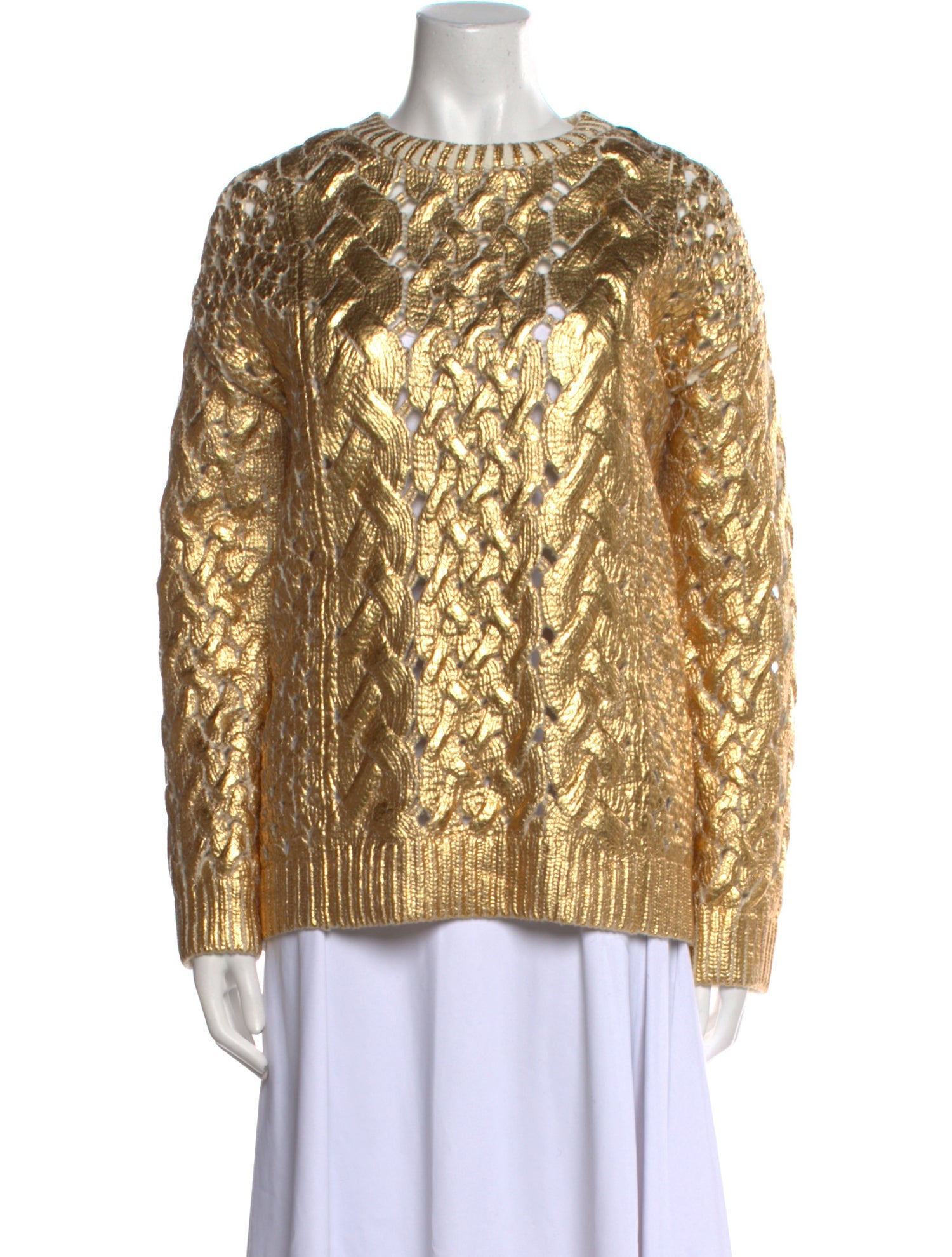 Valentino Virgin Wool Printed Sweater