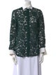 Valentino Lace Lace Pattern Button-Up Top