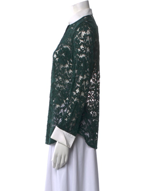 Valentino Lace Lace Pattern Button-Up Top