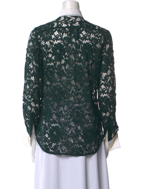 Valentino Lace Lace Pattern Button-Up Top
