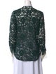 Valentino Lace Lace Pattern Button-Up Top