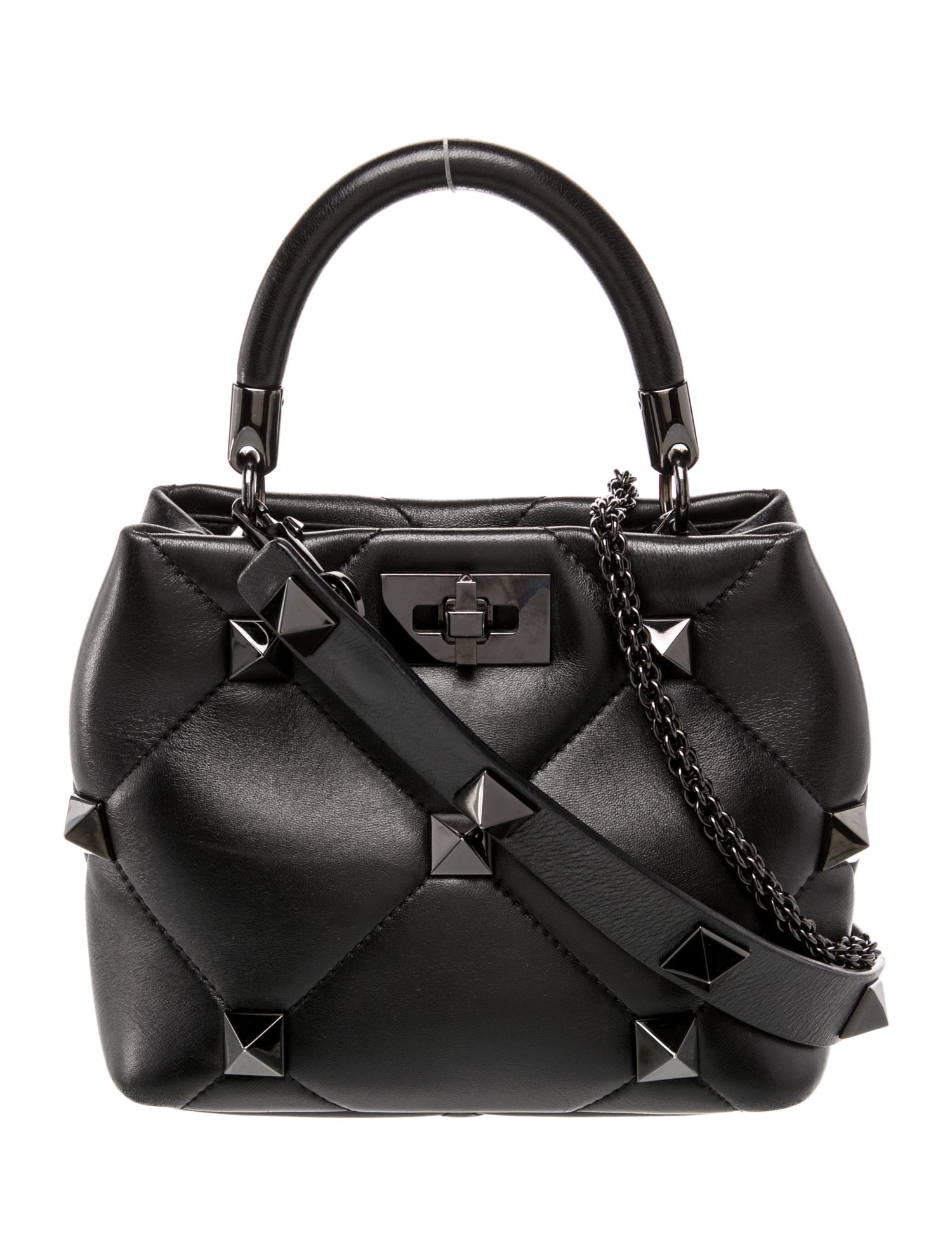 Valentino Quilted Top Handle Bag