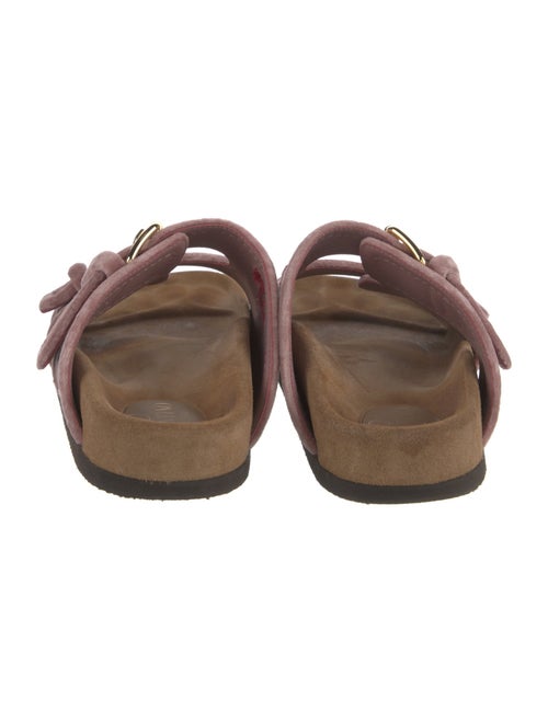 Valentino Velvet Embroidered Accent Slides