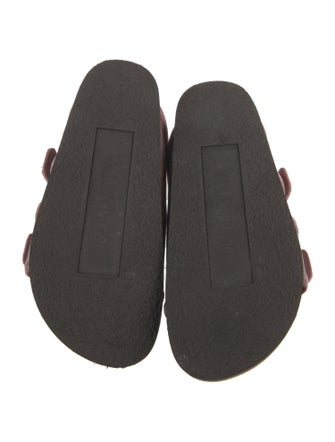 Valentino Velvet Embroidered Accent Slides