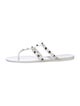 Valentino Rockstud Accents Rubber Slides