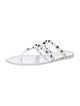 Valentino Rockstud Accents Rubber Slides