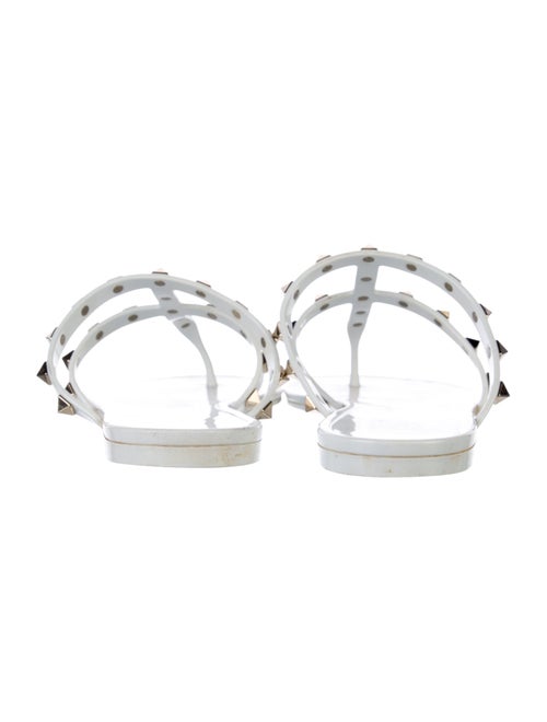 Valentino Rockstud Accents Rubber Slides