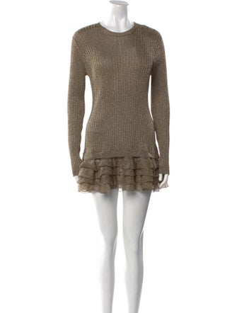 Valentino Crew Neck Mini Dress