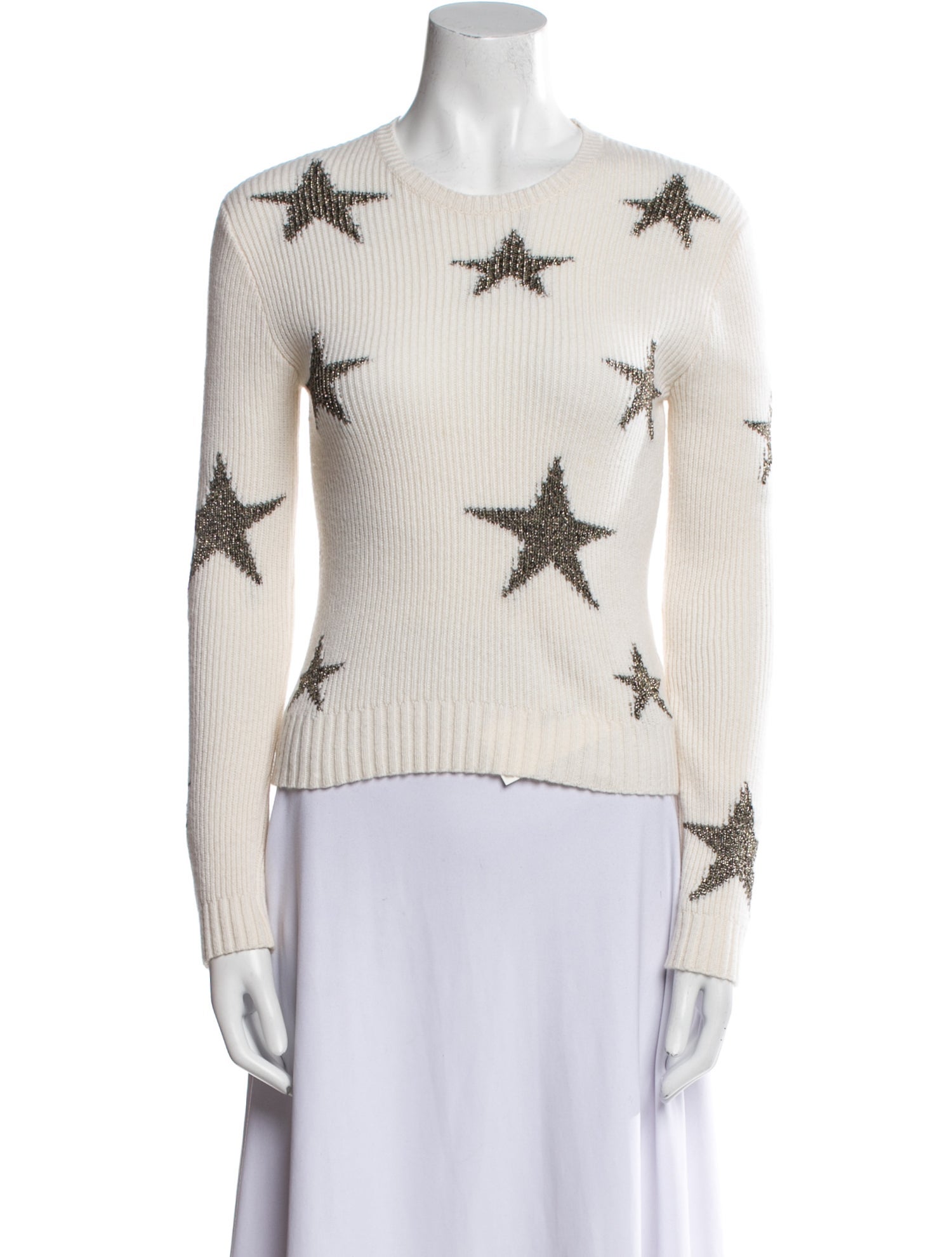 Valentino Printed Crew Neck Sweater
