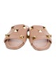 Valentino Leather Studded Accents Mules