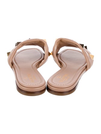 Valentino Leather Studded Accents Mules