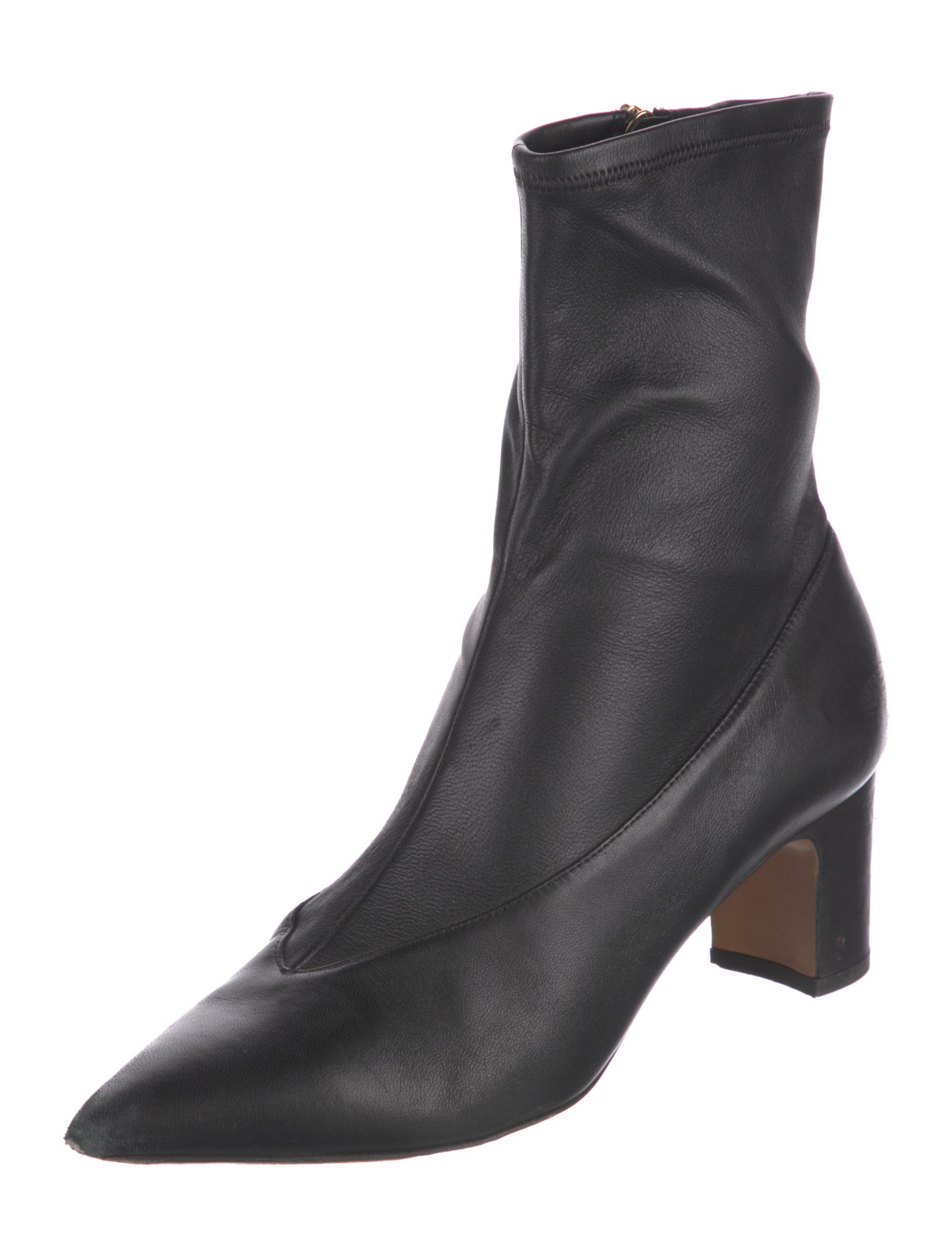 Valentino Leather Crystal Embellishments Boots