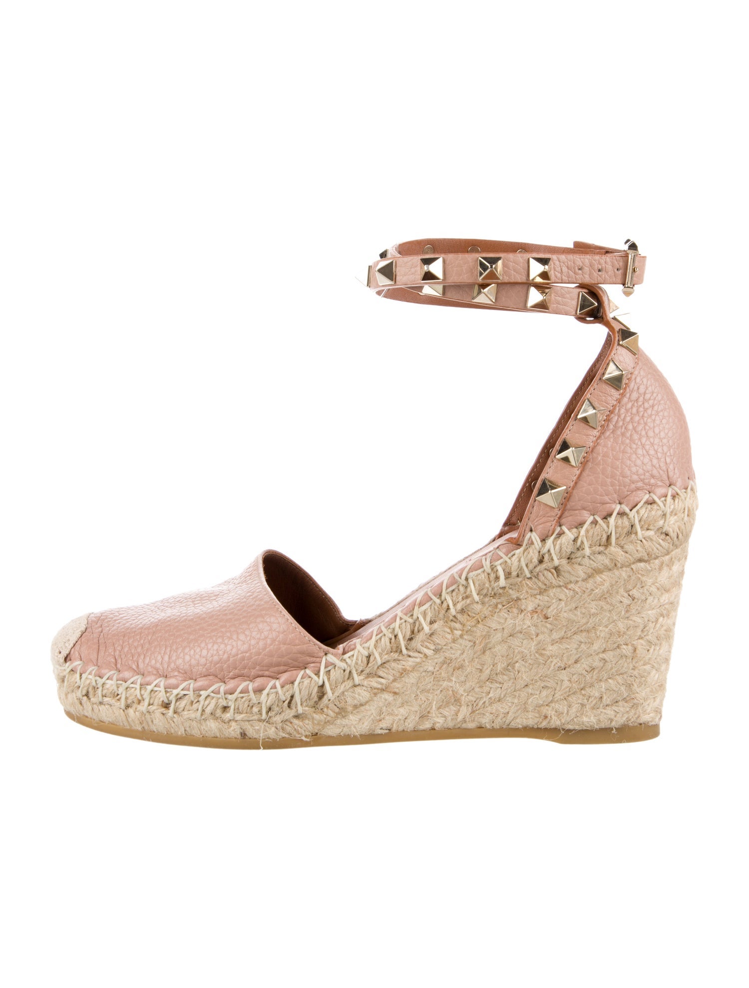 Valentino Rockstud Accents Leather D'Orsay Pumps