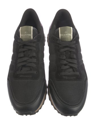 Valentino Rockstud Accents Mesh Sneakers
