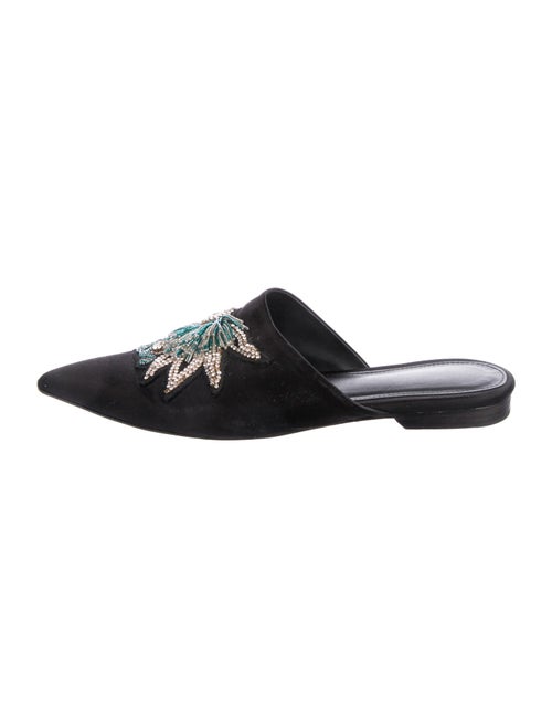 Lanvin Satin Patterned Mules
