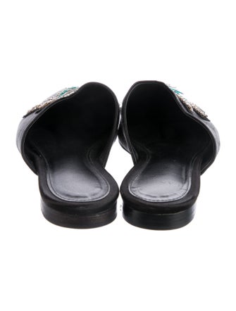 Lanvin Satin Patterned Mules