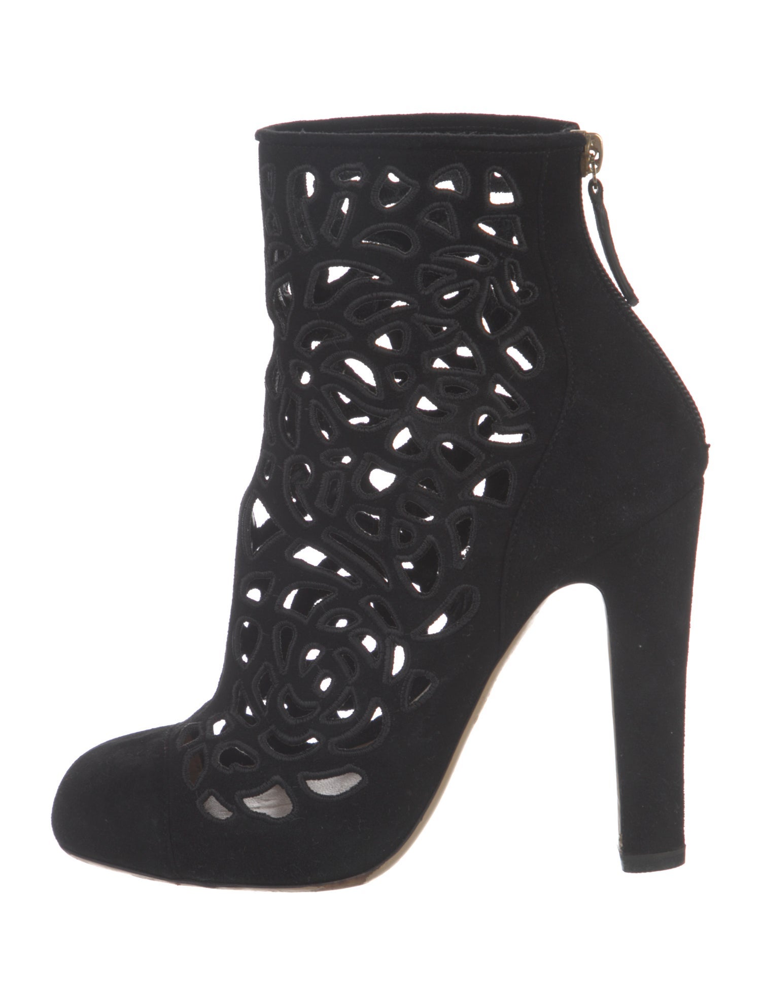 Valentino Sable Eyelet Trim Boots