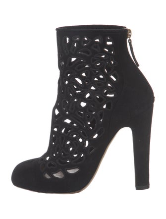 Valentino Sable Eyelet Trim Boots