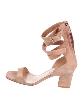 Valentino Suede Gladiator Sandals