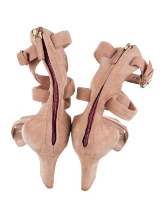 Valentino Suede Gladiator Sandals