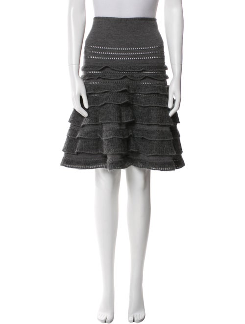 Valentino Striped Knee-Length Skirt
