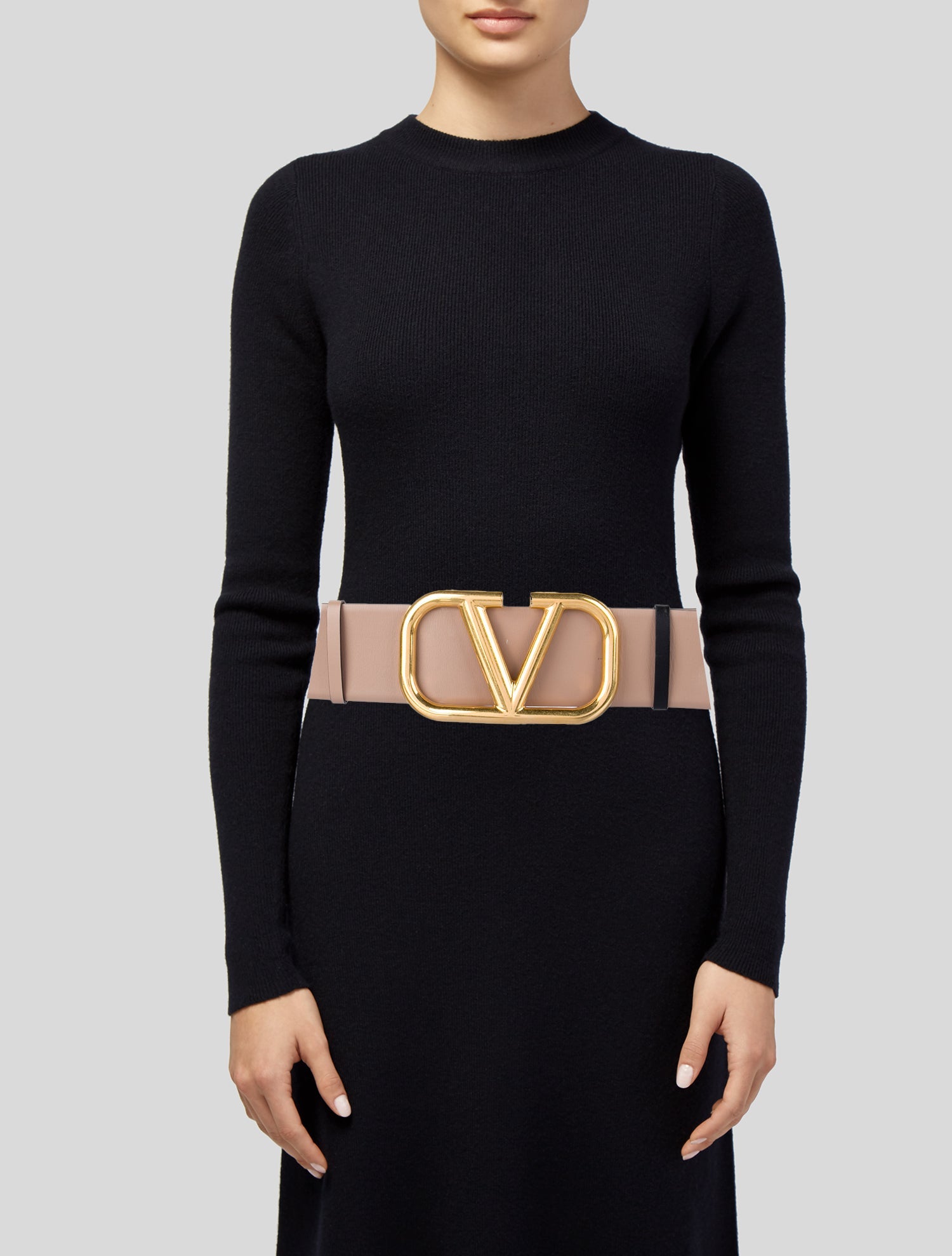 Valentino Wide Leather Belt