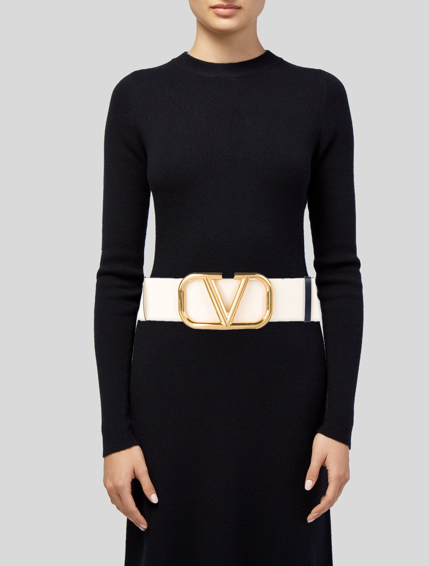 Valentino Wide Leather Belt