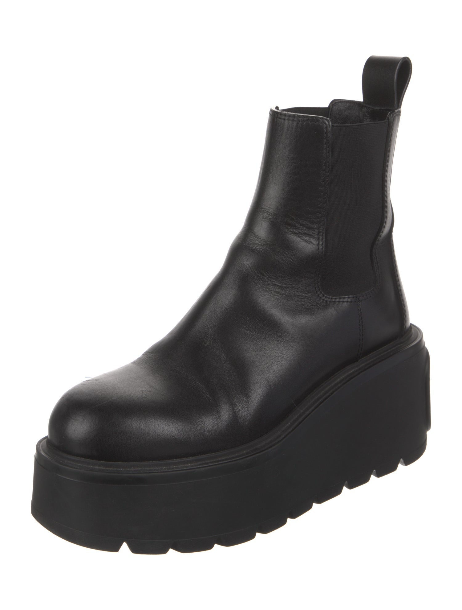 Valentino Leather Chelsea Boots
