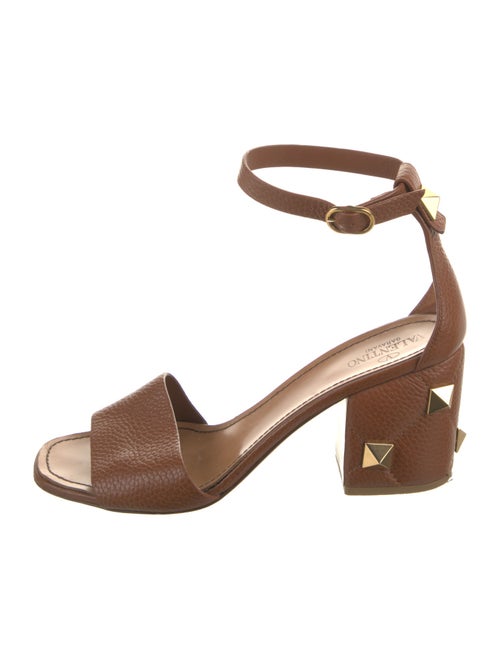 Valentino Rockstud Accents Leather Sandals
