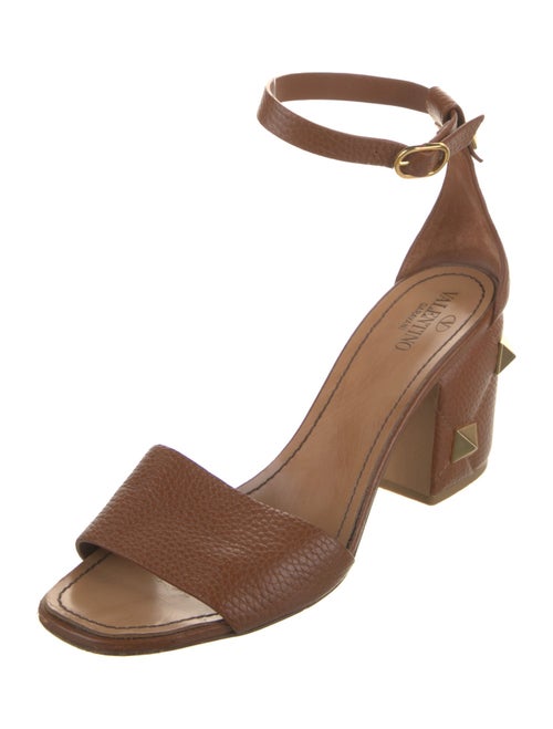 Valentino Rockstud Accents Leather Sandals