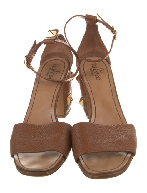 Valentino Rockstud Accents Leather Sandals