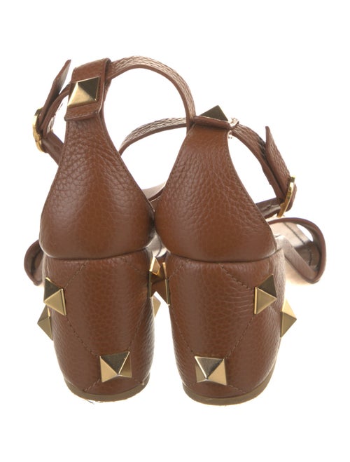 Valentino Rockstud Accents Leather Sandals