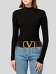 Valentino Wide Leather Belt