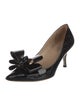 Valentino Patent Leather Bow Accents Pumps
