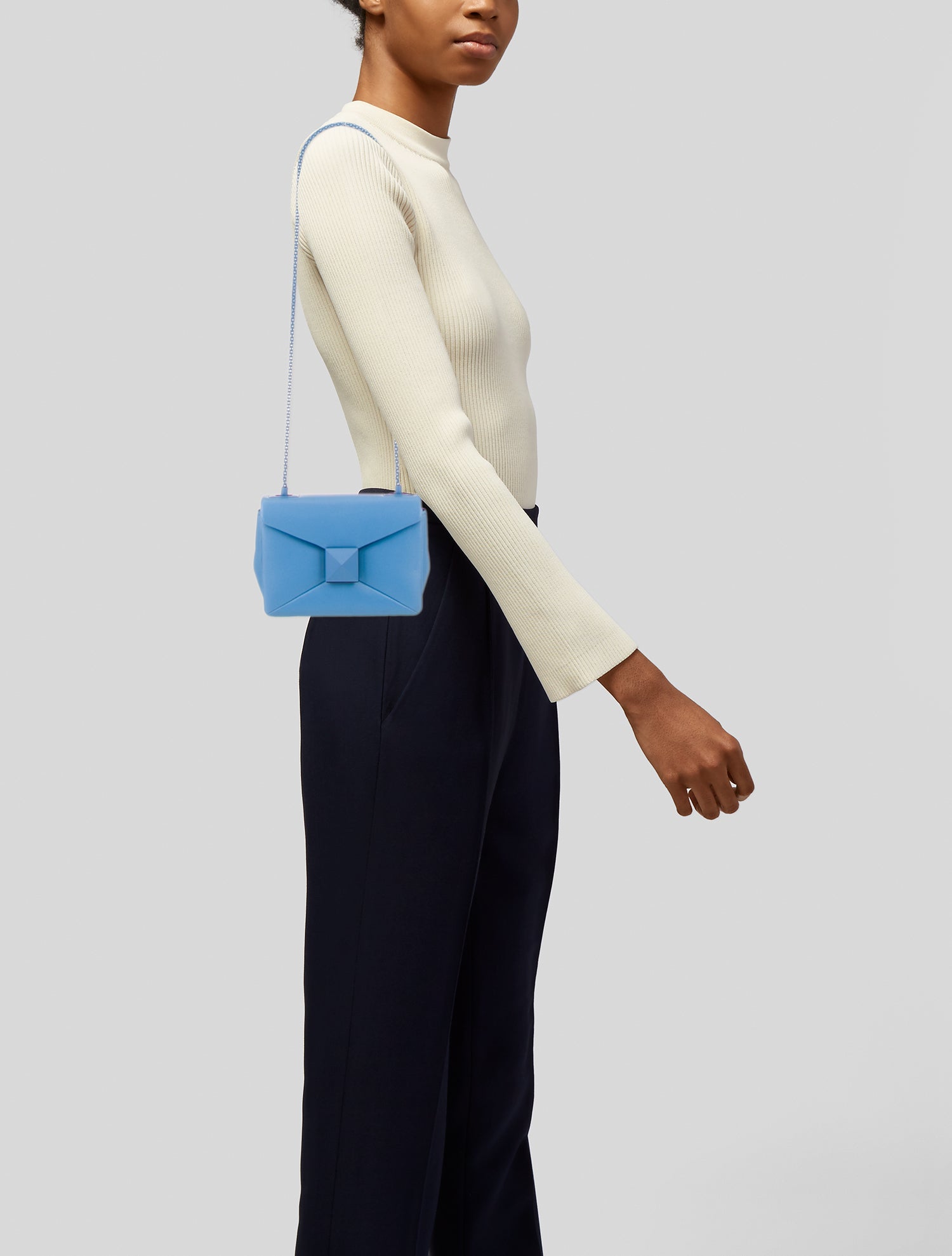 Valentino Leather One Stud Small w/ Tags