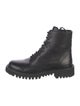Valentino Leather Combat Boots