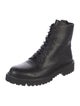 Valentino Leather Combat Boots