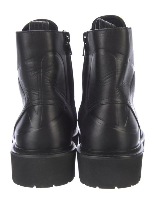 Valentino Leather Combat Boots