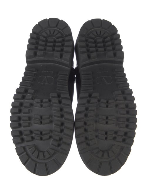 Valentino Leather Combat Boots