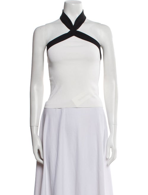 Valentino Halterneck Sleeveless Crop Top